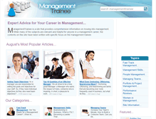 Tablet Screenshot of managementtrainee.co.uk